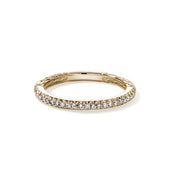 JOHN HARDY Essentials 14K Yellow Gold Pavé Diamond Band Ring